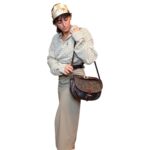 Borsa vintage - vera pelle testa di moro