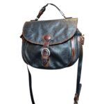 Borsa vintage - vera pelle testa di moro