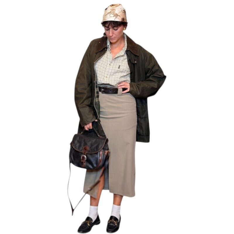 Barbour Bedale - giacca vintage in cotone cerata
