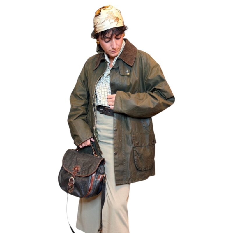 Barbour Bedale - giacca vintage in cotone cerata