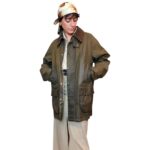 Barbour Bedale - giacca vintage in cotone cerata