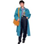 Camicia vintage viola e azzurro