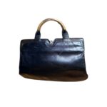 Borsa vintage - nera con manici oro