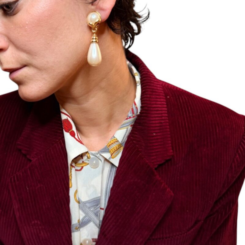Orecchini vintage - con perla grande