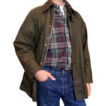 Barbour Bedale - giacca vintage in cotone cerata