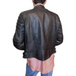 Chiodo in vera pelle nero