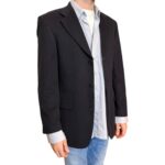 Hugo Boss - Blazer vintage nero - 100% cashmere