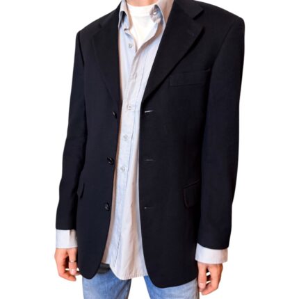 Hugo Boss - Blazer vintage nero - 100% cashmere