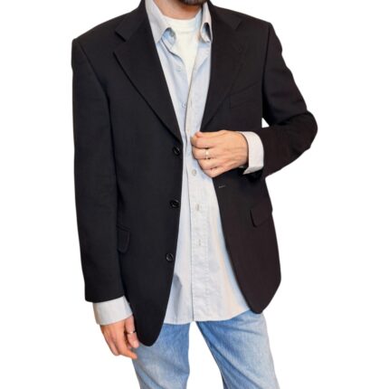 Hugo Boss - Blazer vintage nero - 100% cashmere