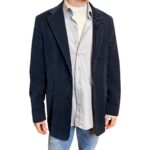 Versace Jeans Couture - Blazer vintage velluto a coste blu