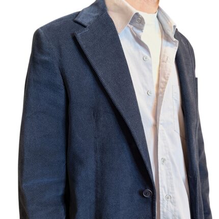 Versace Jeans Couture - Blazer vintage velluto a coste blu