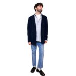 Versace Jeans Couture - Blazer vintage velluto a coste blu