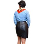 Foulard vintage rosso con catene
