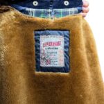 Giacca vintage in cotone cerato blu