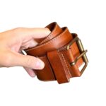 Cintura vintage - vera pelle marrone