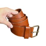 Cintura vintage - vera pelle marrone