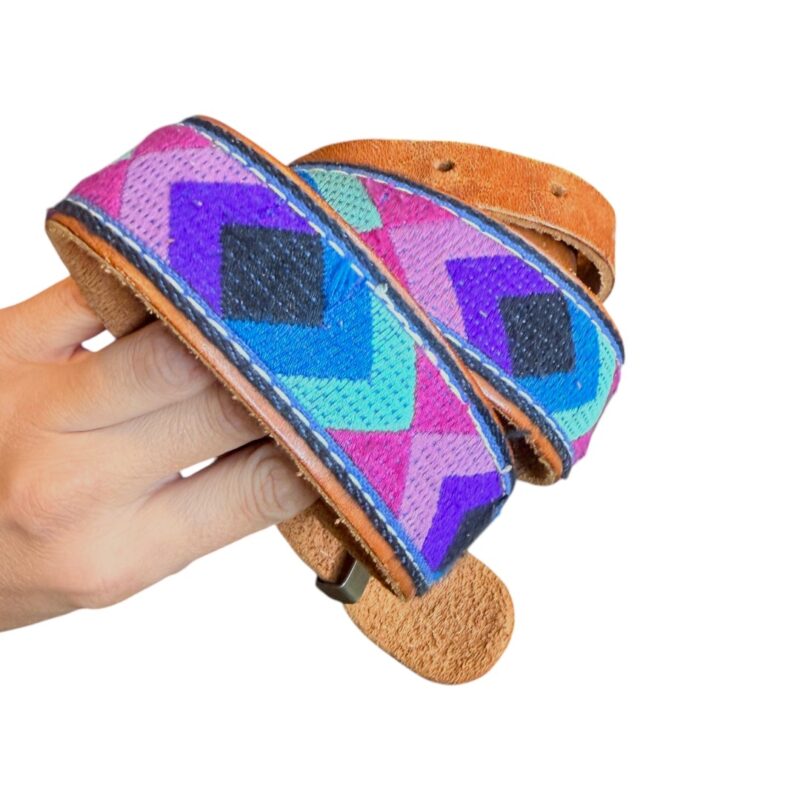 Cintura vintage - vera pelle multicolor