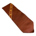 Gianni Versace - cravatta vintage marrone - 100% seta