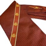 Gianni Versace - cravatta vintage marrone - 100% seta