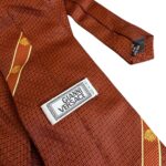 Gianni Versace - cravatta vintage marrone - 100% seta