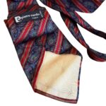 Pierre Cardin - cravatta vintage blu e rosso - 100% seta
