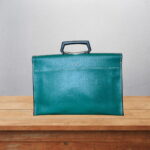 Cartella in vera pelle - verde