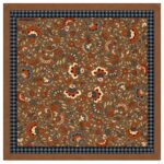 Gianni Versace - Foulard marrone e verde - 100% seta