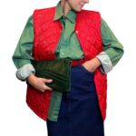 Cintura vintage - vera pelle verniciata rossa