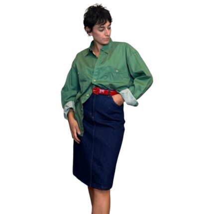 Camicia vintage verde - 100% cotone