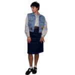 Gonna vintage in denim - immagine 3