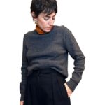 Armani Collezioni - maglione vintage grigio - lana e alpaca
