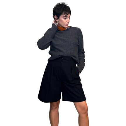 Max & Co - Pantaloncino vintage nero in lana