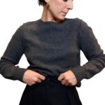 Armani Collezioni - maglione vintage grigio - lana e alpaca