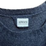 Armani Collezioni - maglione vintage grigio - lana e alpaca