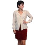 Camicia vintage beige - misto seta
