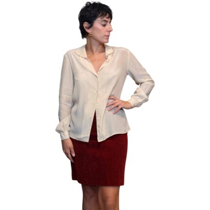 Camicia vintage beige - misto seta