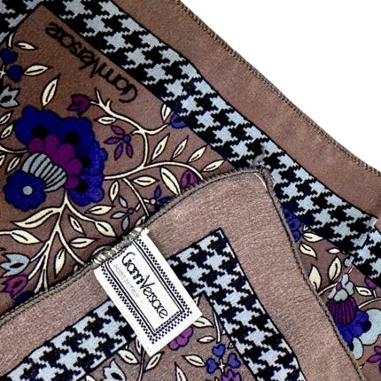 Gianni Versace - Foulard testa di moro e grigio - 100% seta