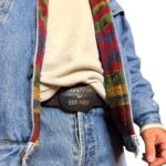 Armani Jeans - Cintura vintage - vera pelle marrone