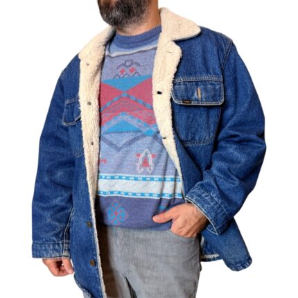 Lee - giacca sherpa in denim