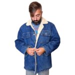Lee - giacca sherpa in denim