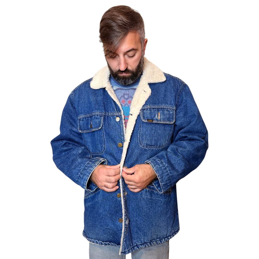 IMG_6148 Lee - giacca sherpa in denim