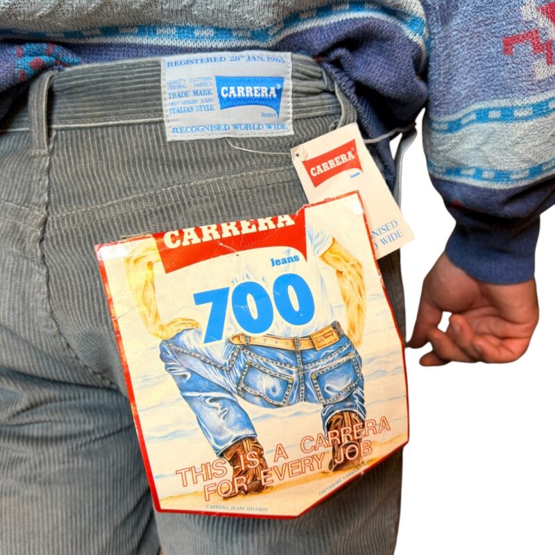 Carrera - pantalone in velluto a coste grigio