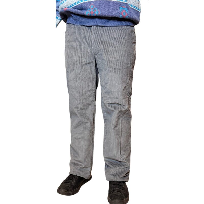 Carrera - pantalone in velluto a coste grigio