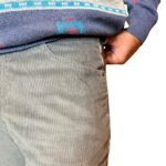 Carrera - pantalone in velluto a coste grigio