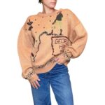 Maglione vintage arancione