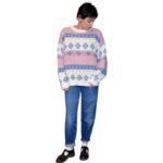 Maglione vintage - rosa e azzurro