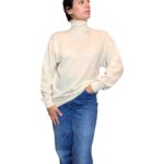 Dolcevita vintage bianco - 100% lana