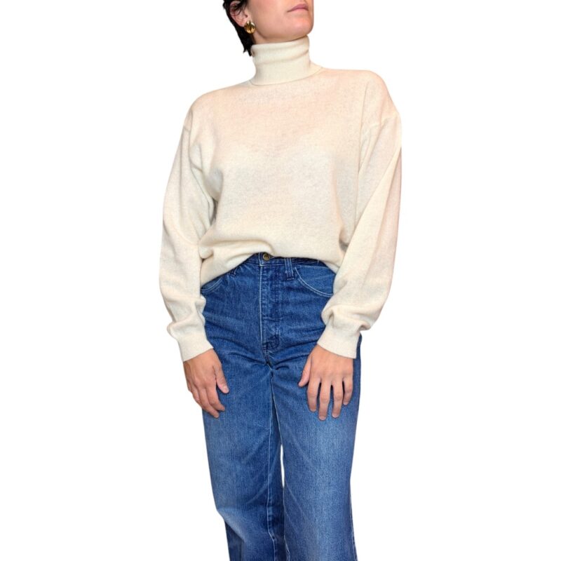 Dolcevita vintage bianco - 100% lana