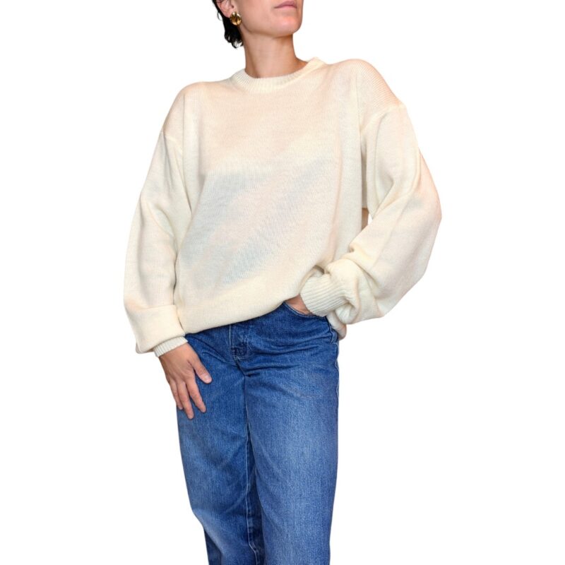 Ragno - maglione vintage bianco - 100% lana