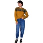 Maglione vintage senape